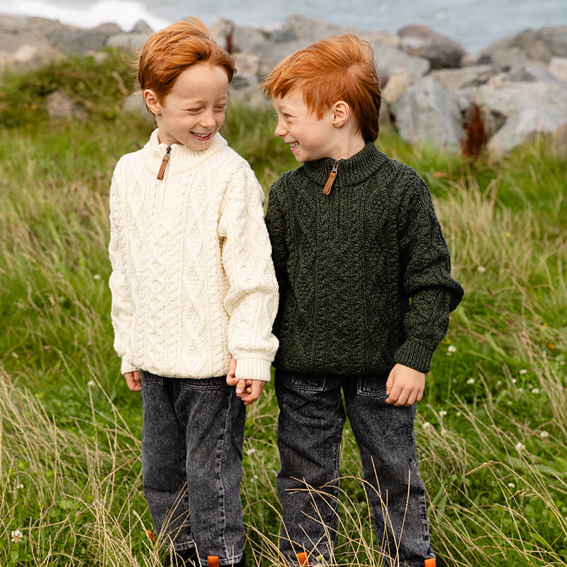 Boys Aran Sweater - Image 4