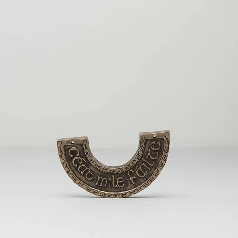 Bronze Céad Míle Fáilte Carved Sign