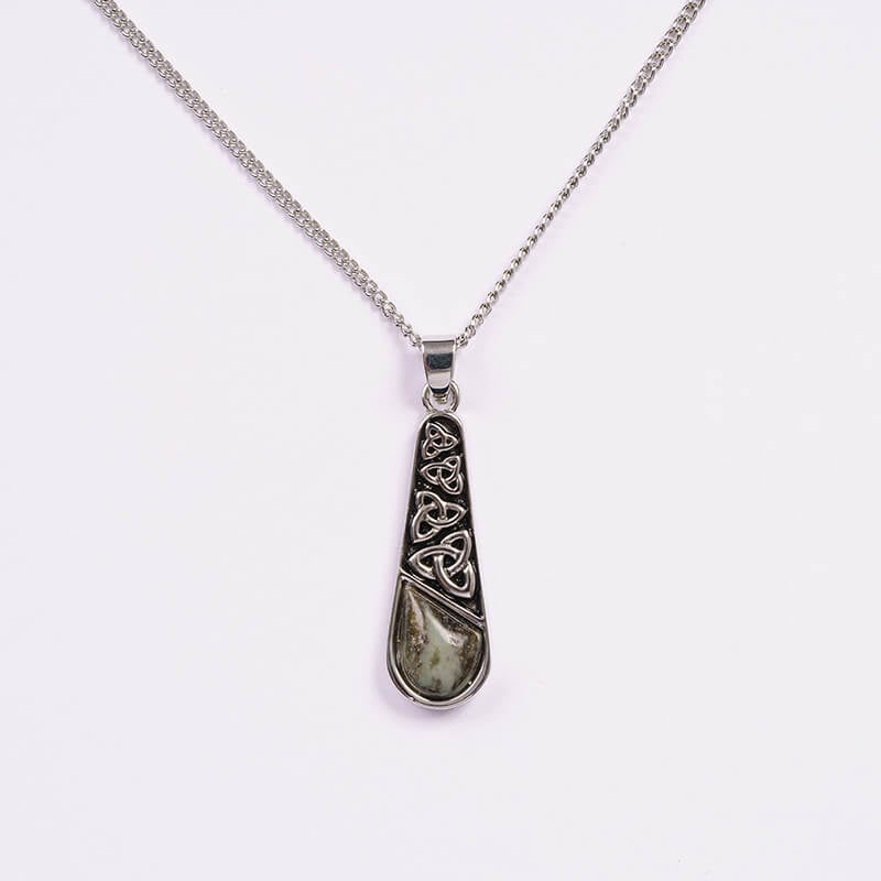 Connemara Marble Trinity Knot Pendant - Image 2