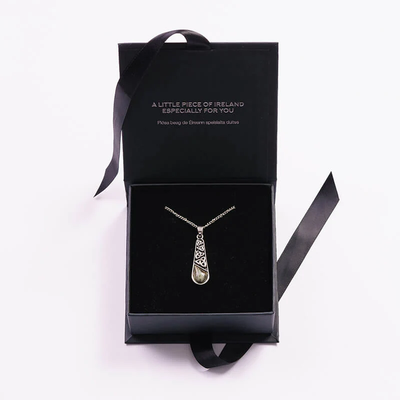 Connemara Marble Trinity Knot Pendant - Image 3