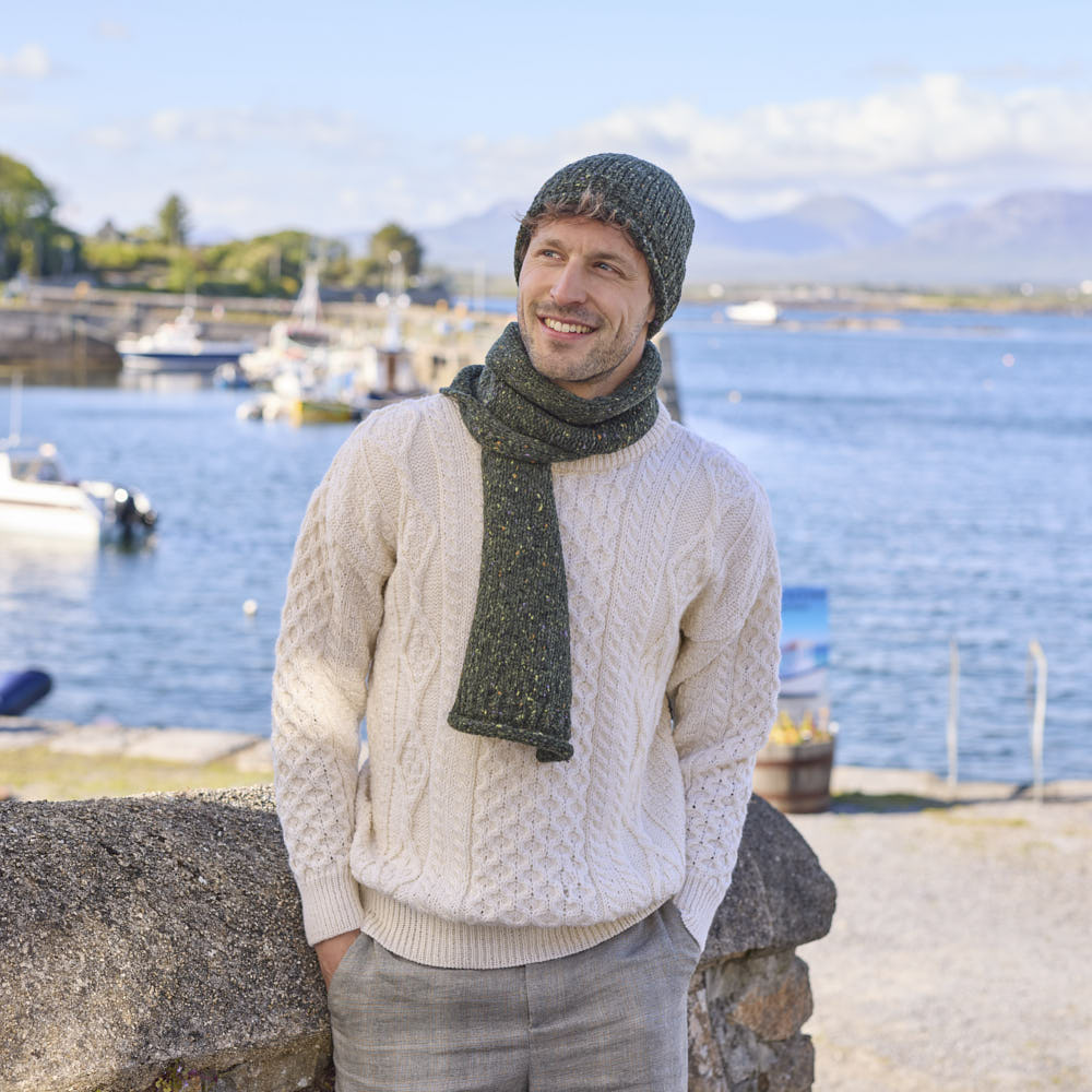Donegal Fleck Hat & Scarf Set - Image 2