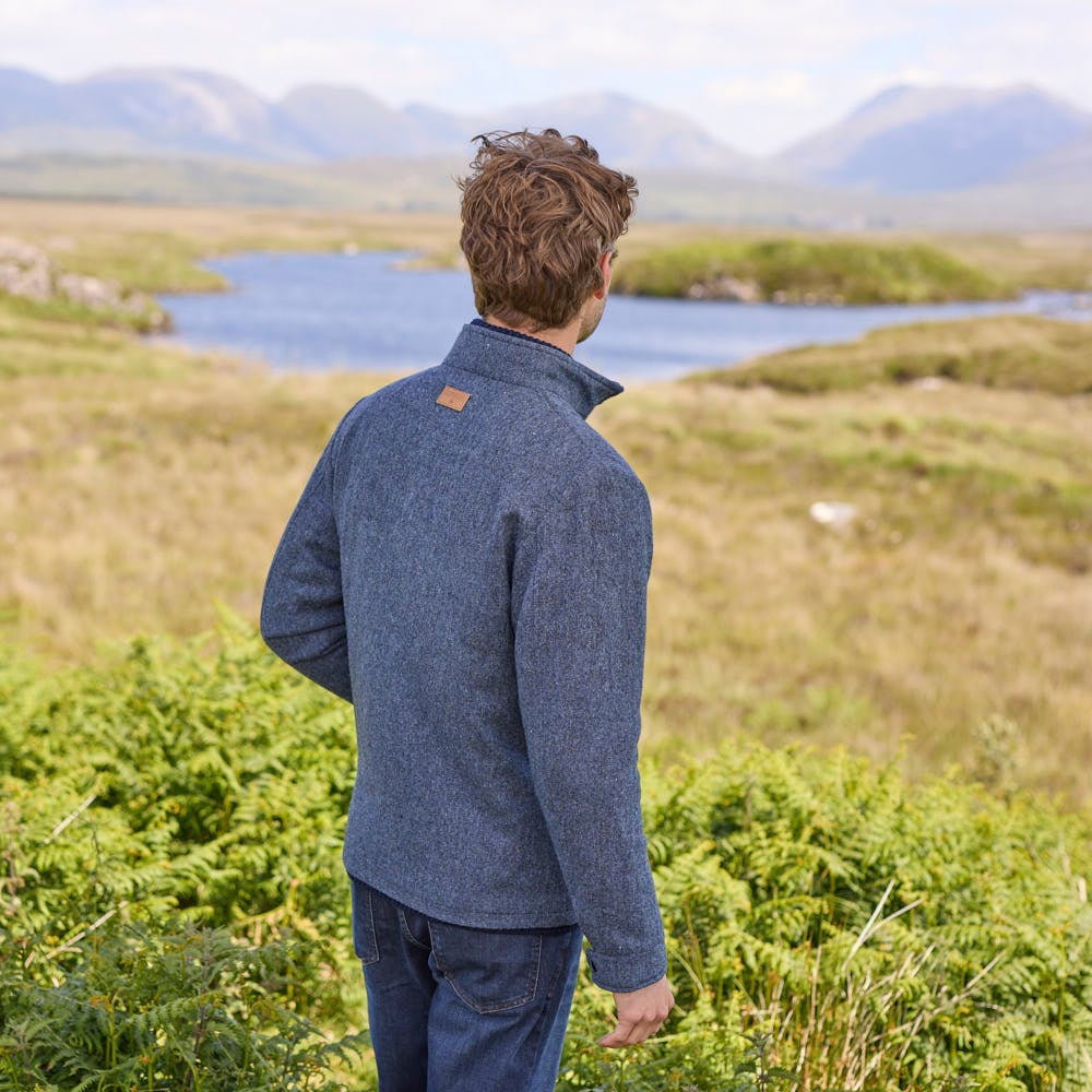 Donegal Herringbone Zipper Jacket - Image 3