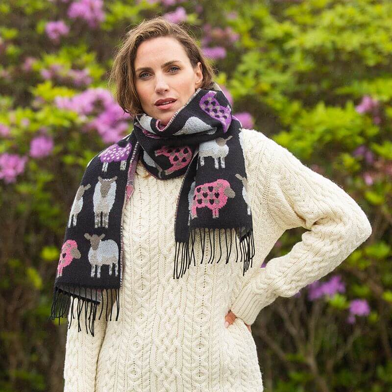 Fringed Sheep Scarf - Image 3