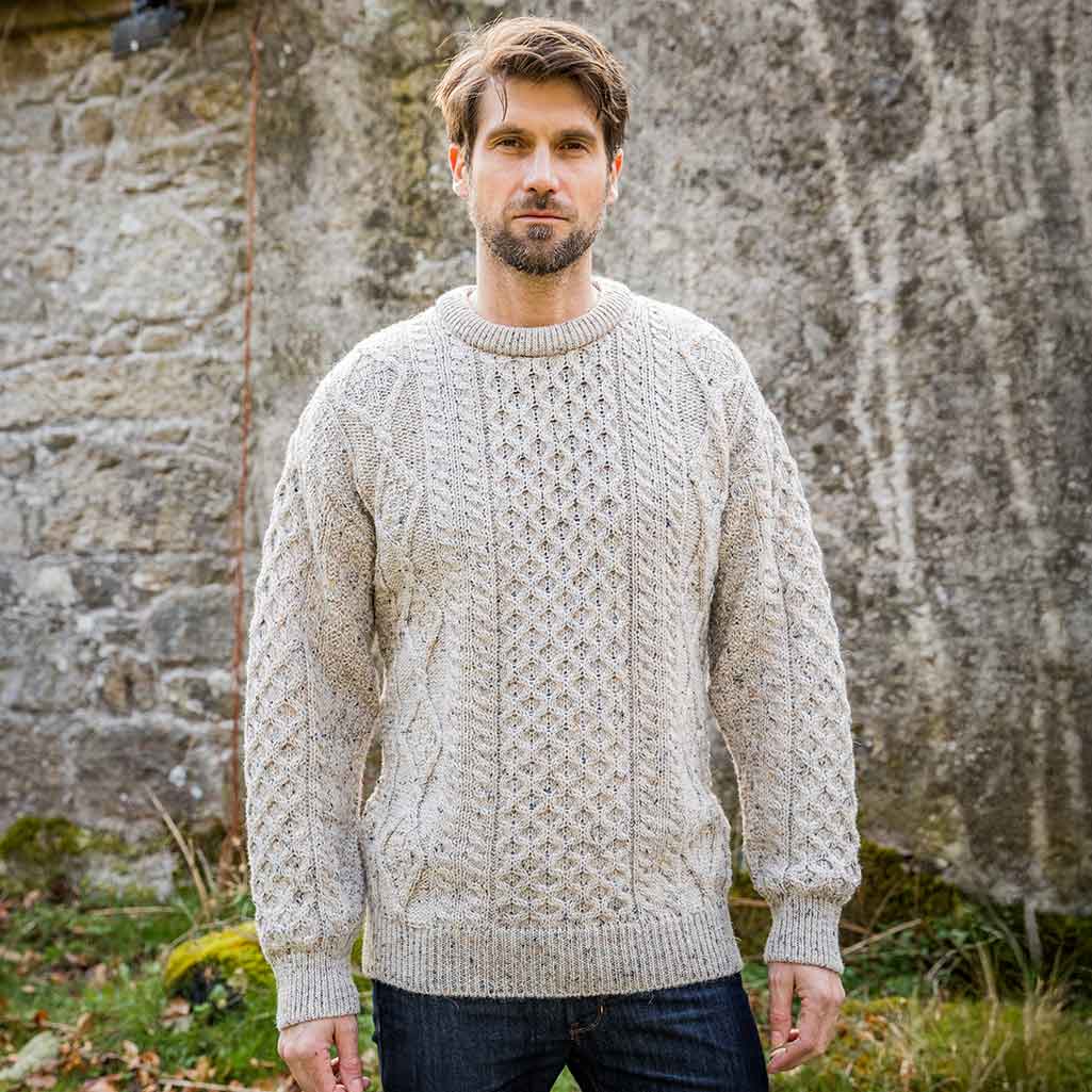 Men's Fisherman Lightweight Crew Neck Heritage Sweater - Image 8