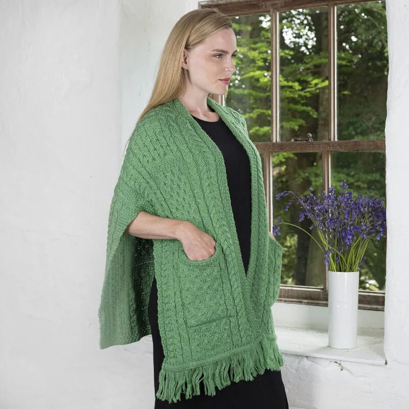 Merino Wool Pocket Shawl - Image 7