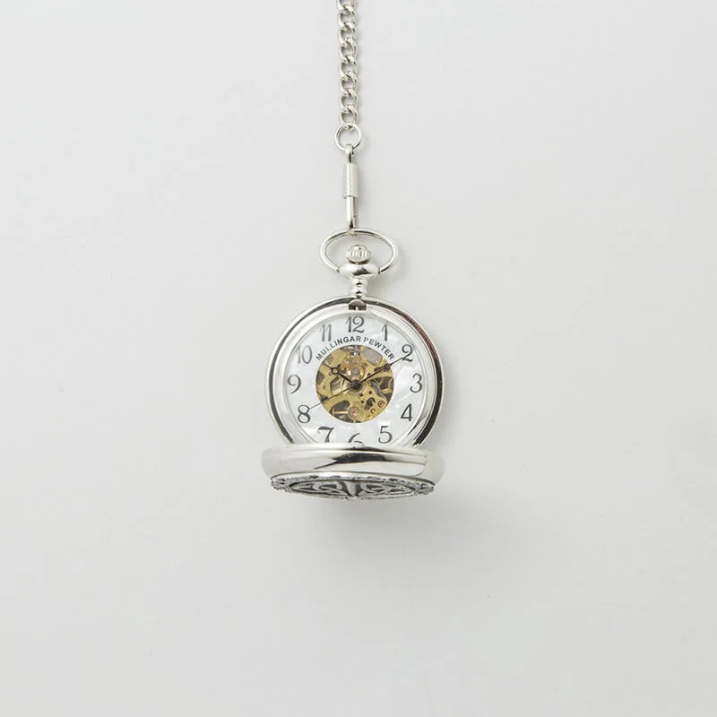 Mullingar Pewter Trinity Mechanical Pocket Watch - Image 4