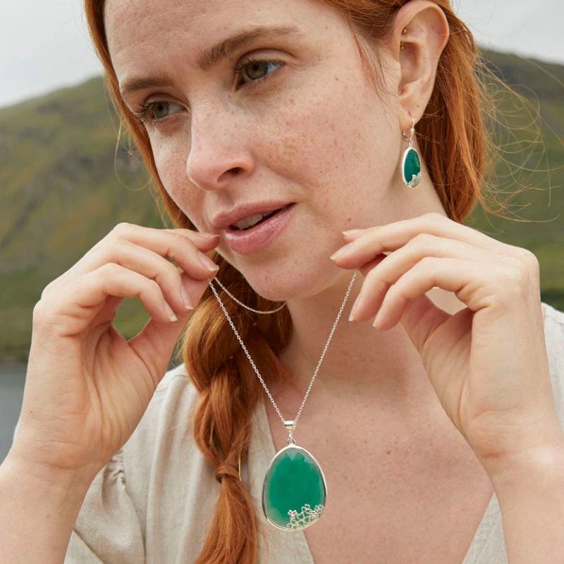 Shamrock Green Onyx Pendant - Image 3