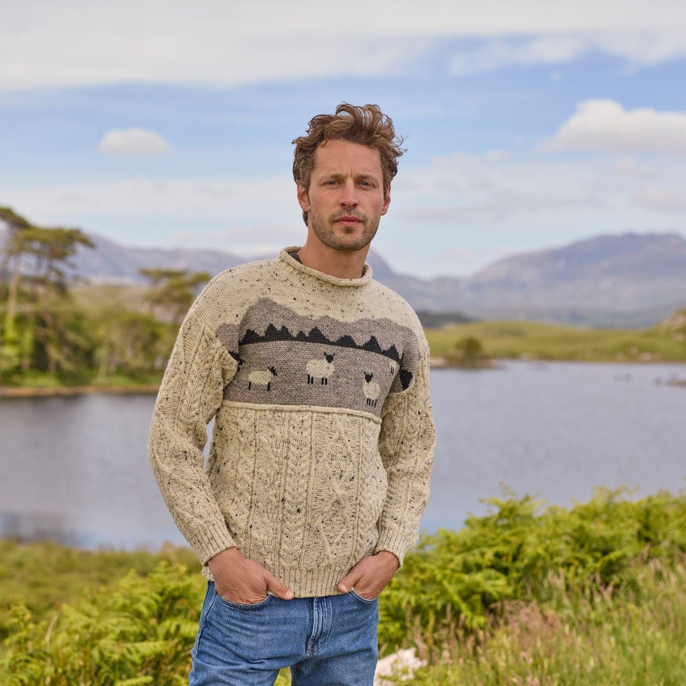 Sheep Aran Sweater - Image 3
