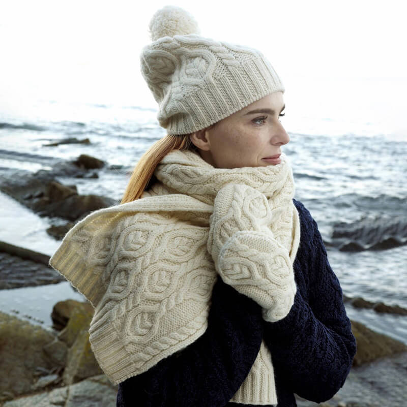 Supersoft Aran Scarf - Image 2