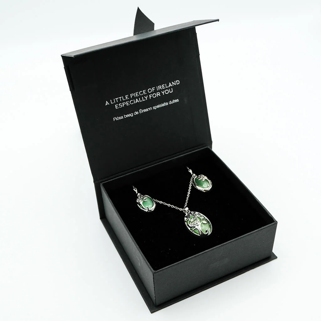 Tree of Life Cat's Eye Jewelry Set - Image 4