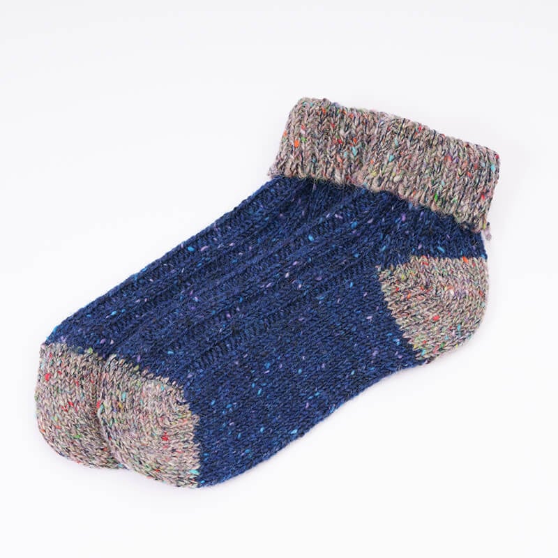 Two Tone Wool Ankle Socks - Image 3