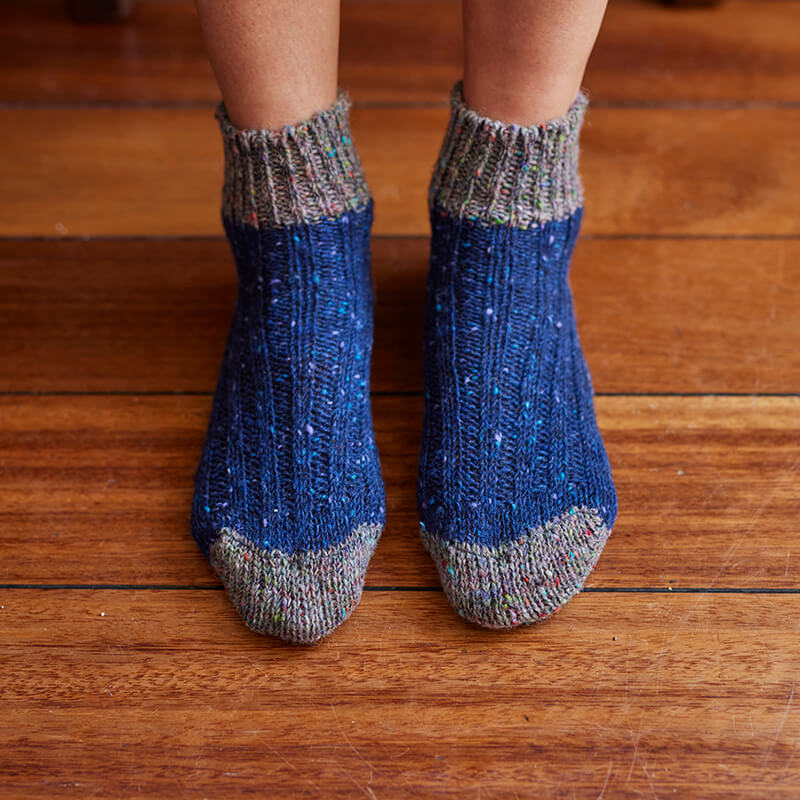 Two Tone Wool Ankle Socks - Image 7