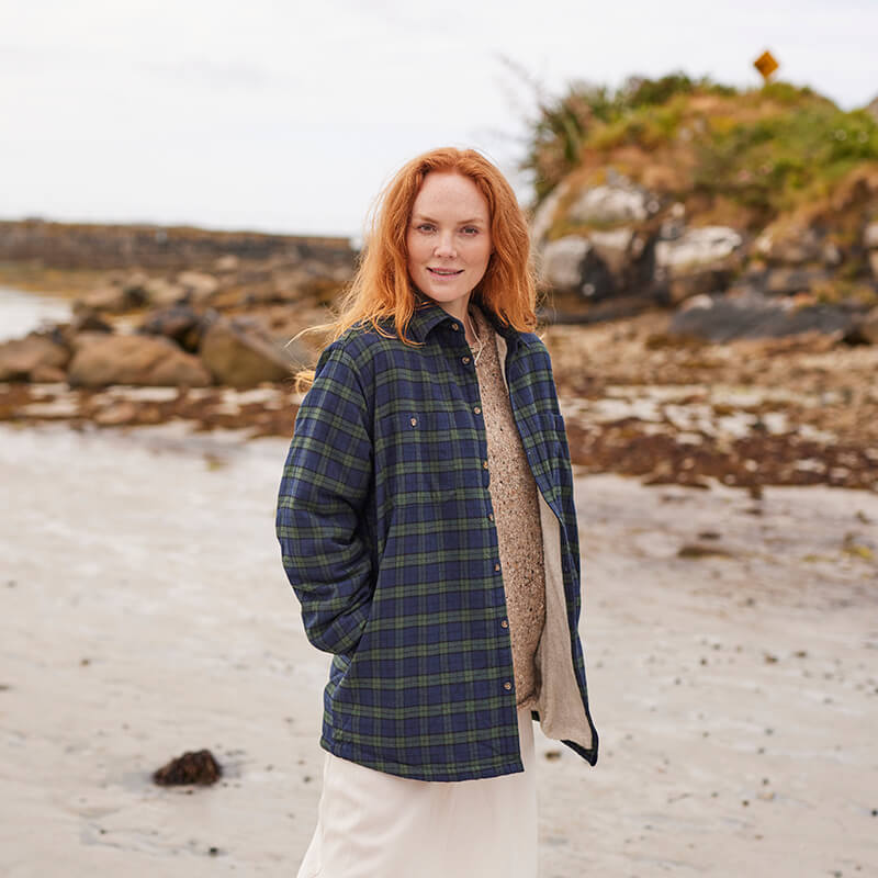Women's Plaid Flannel Shirt - Image 4
