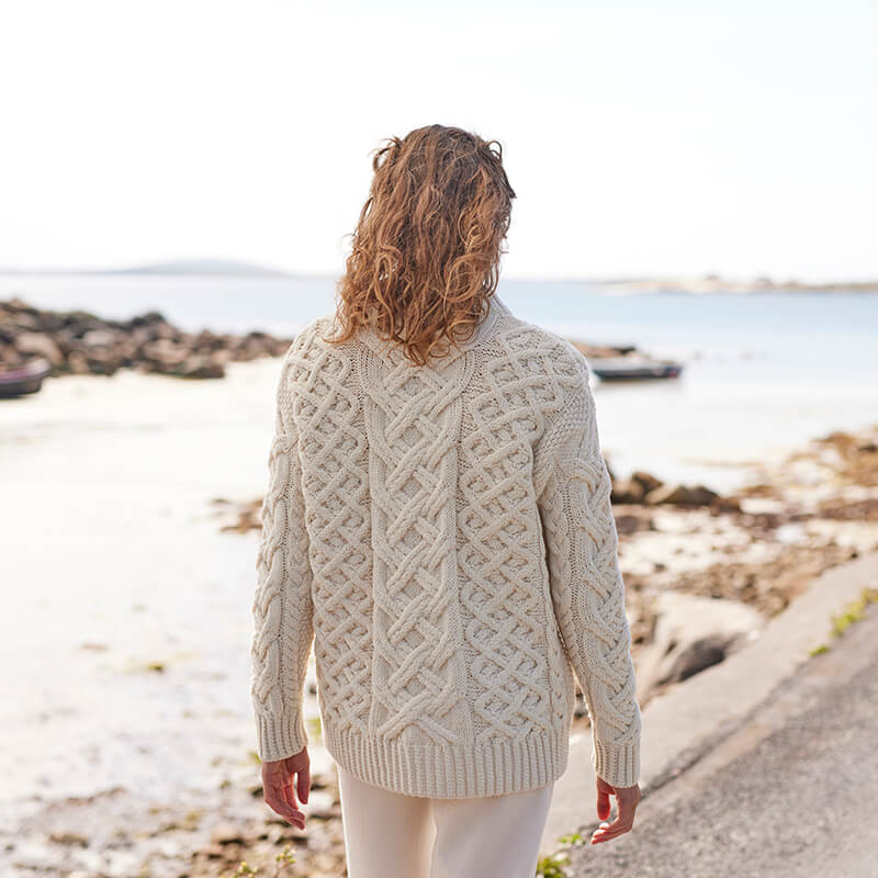 Women's Trellis Aran Sweater - Image 5